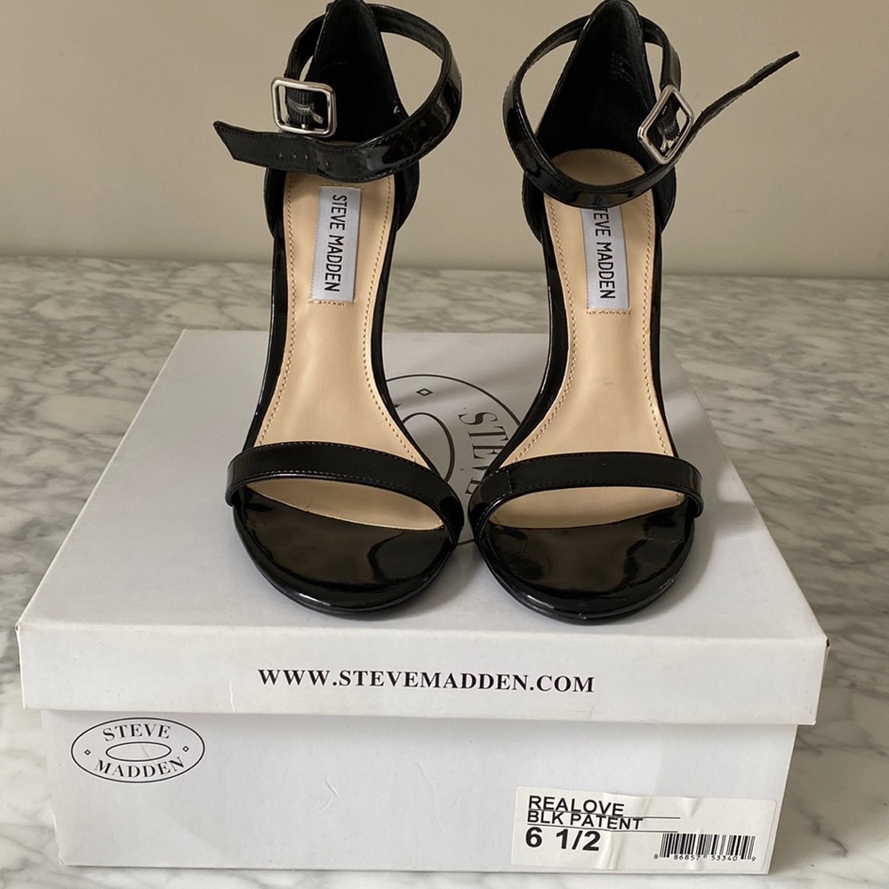 Steve Madden Black Patent Leather Heels